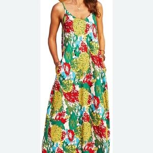 Flowy floral babydoll dress, small
